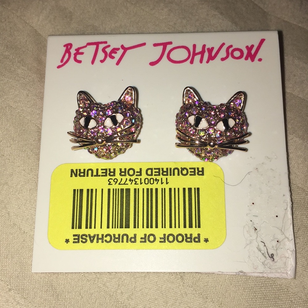 Betsey Johnson kat earrings
